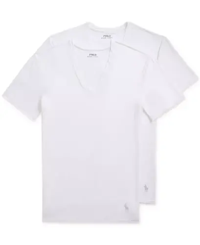 Men's 2-Pack Perfect Flex V-Neck T-Shirts - White 