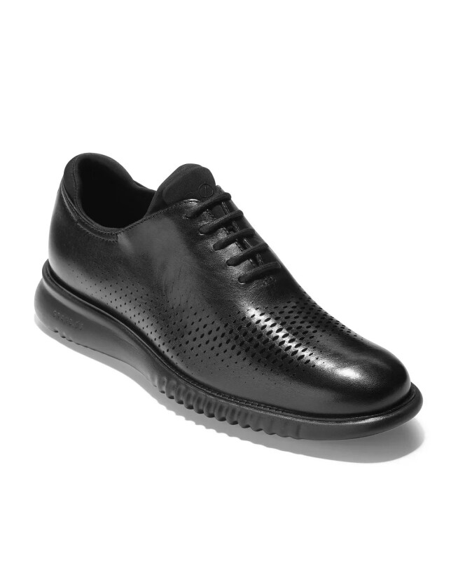 Men's 2.Zerogrand Laser Wing Oxford Shoes - Black, Black - COLE HAAN