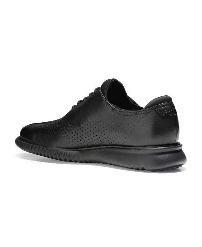 Men's 2.Zerogrand Laser Wing Oxford Shoes - Black, Black - 3