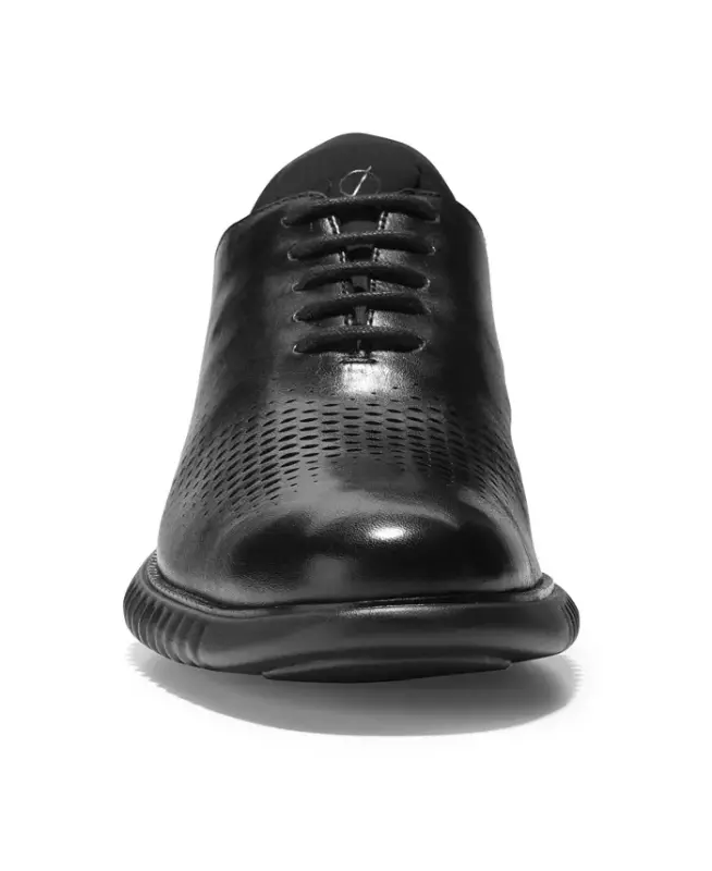 Men's 2.Zerogrand Laser Wing Oxford Shoes-Black, Black - 4