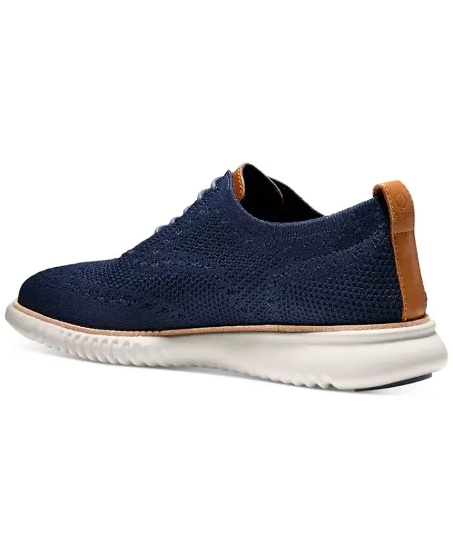Men's 2.Zerogrand Stitchlite Oxford Shoes - Marine Blue/Vapor Grey - 4