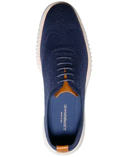 Men's 2.Zerogrand Stitchlite Oxford Shoes - Marine Blue/Vapor Grey - 5