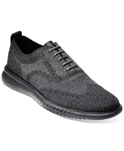 Men's 2.Zerogrand Stitchlite Oxford Shoes - Black/magnet/black - 1