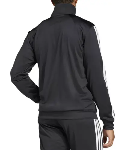 Men's 3 Stripes Tricot Regular Track Jacket - Black - 3