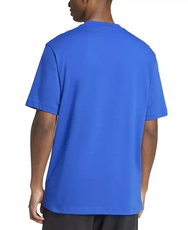 Men's 3 Bar Logo Graphic Cotton T-Shirt-Royal / Blk - 2
