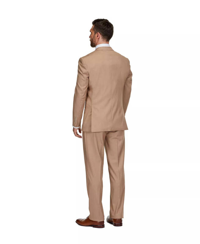 Men's 3-Piece Classic Fit Performance Stretch Suit - Tan - 2