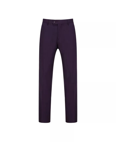 Men's 3-Piece Classic Fit Performance Stretch Suit - Plum - 3