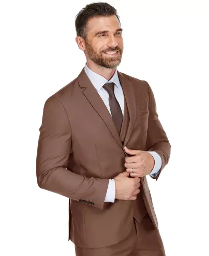 Men's 3-Piece Premium Vested 3-Piece Slim Fit Suit 