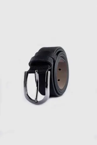 Erkek 3,5 Cm Klasik Haki Kemer-Haki 