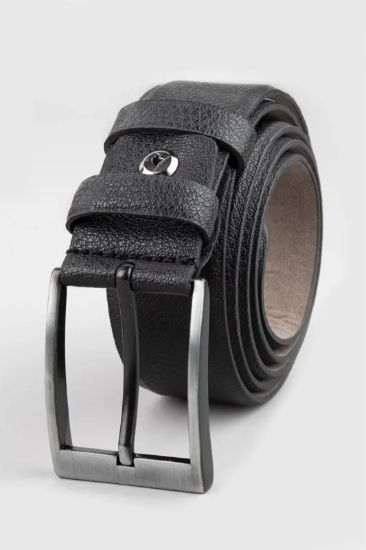 Erkek 3,5 Cm Klasik Kahverengi Kemer-Kahve1 - 1