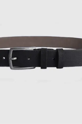 Erkek 3,5 cm. Klasik Siyah Kemer-Siyah6 - TUDORS (1)