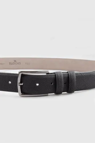 Erkek 3,5 cm. Klasik Siyah Kemer-Siyah7 - TUDORS (1)