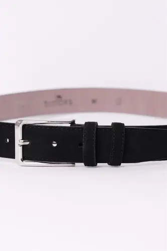 Erkek 3,5 cm. Klasik Siyah Kemer-Siyah9 - TUDORS (1)