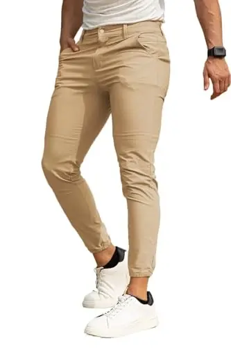 Men's 4-Way Stretch Slim Tapered Fit Golf Joggers -30