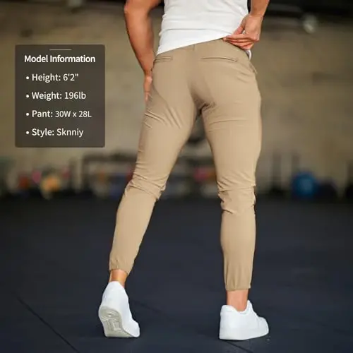 Men's 4-Way Stretch Slim Tapered Fit Golf Joggers -30