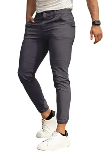 Men's 4-Way Stretch Slim Tapered Fit Golf Joggers -30