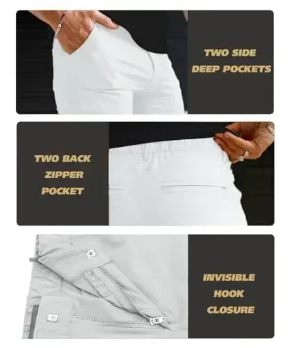 Men's 4-Way Stretch Slim Tapered Fit Golf Joggers -30