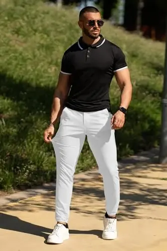 Men's 4-Way Stretch Slim Tapered Fit Golf Joggers -30