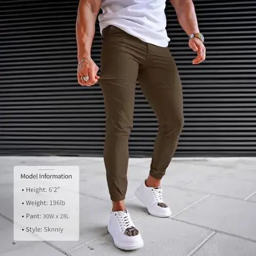 Men's 4-Way Stretch Slim Tapered Fit Golf Joggers -30