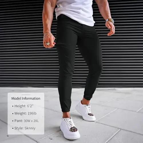 Men's 4-Way Stretch Slim Tapered Fit Golf Joggers -30