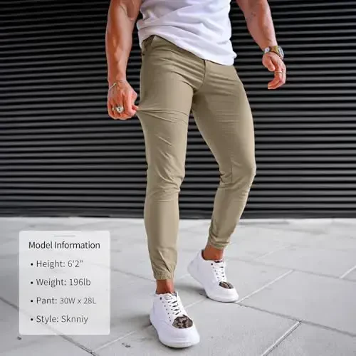 Men's 4-Way Stretch Slim Tapered Fit Golf Joggers -30
