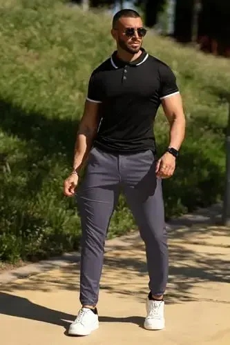 Men's 4-Way Stretch Slim Tapered Fit Golf Joggers -30