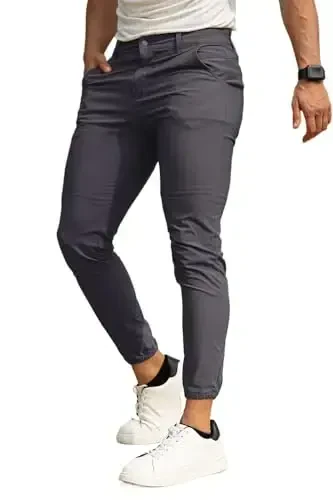 Men's 4-Way Stretch Slim Tapered Fit Golf Joggers -30
