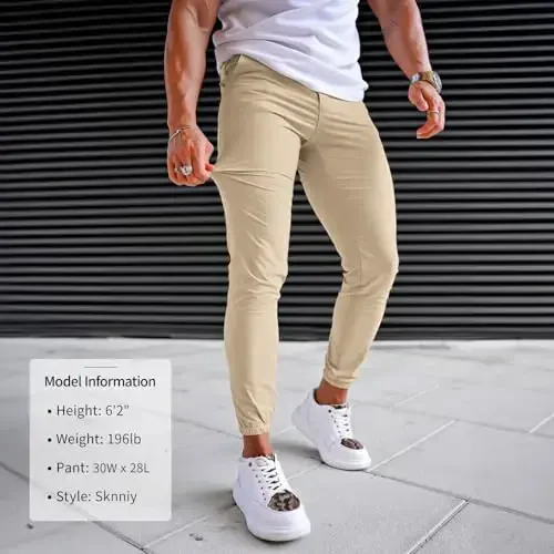 Men's 4-Way Stretch Slim Tapered Fit Golf Joggers -30