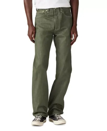 Men's 501® Original Shrink-to-Fit™ Non-Stretch Jeans - Green Stf - 1