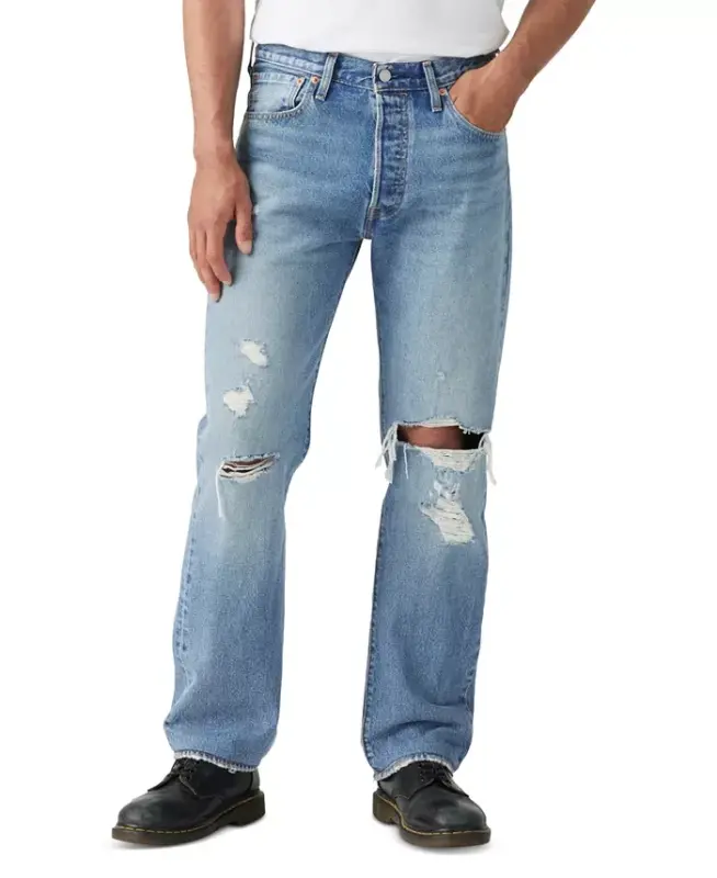 Men's 501® Original Fit Button Fly Non-Stretch Jeans-L Ookin Good Dx - 1