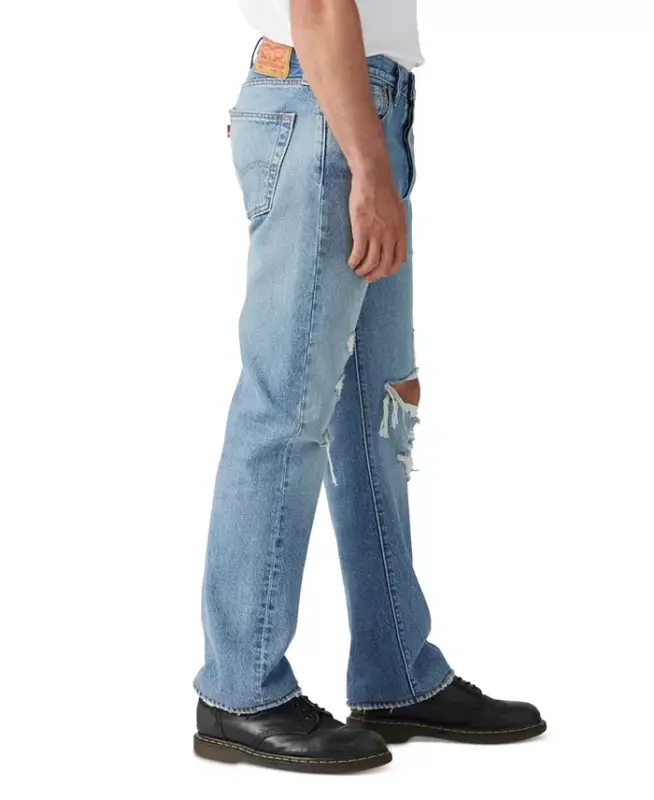 Men's 501® Original Fit Button Fly Non-Stretch Jeans-L Ookin Good Dx - 2