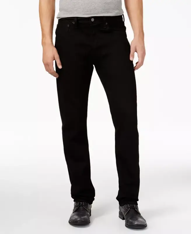 Men's 501 Straight-Fit Button Fly Stretch Jeans - Listless stretch - 1