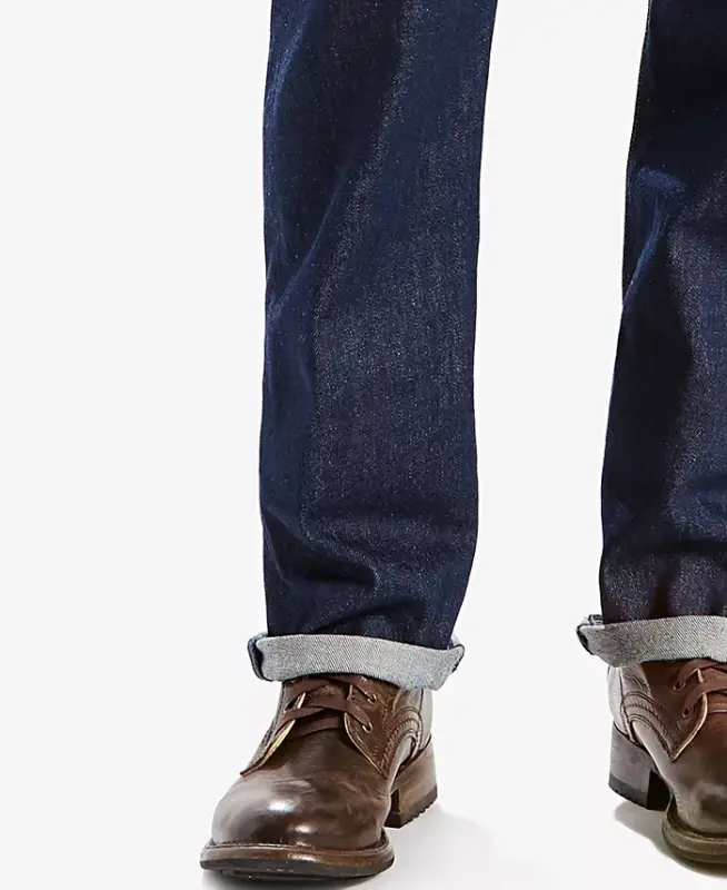 Men's 501 Straight-Fit Button Fly Stretch Jeans - The rose stretch - 4