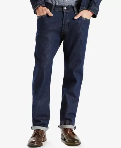 Men's 501® Original Fit Button Fly Stretch Jeans 