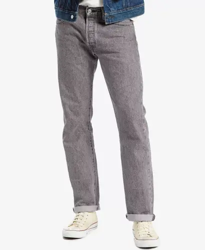 Men's 501 Straight-Fit Button Fly Stretch Jeans - Dirienzo stretch - 1
