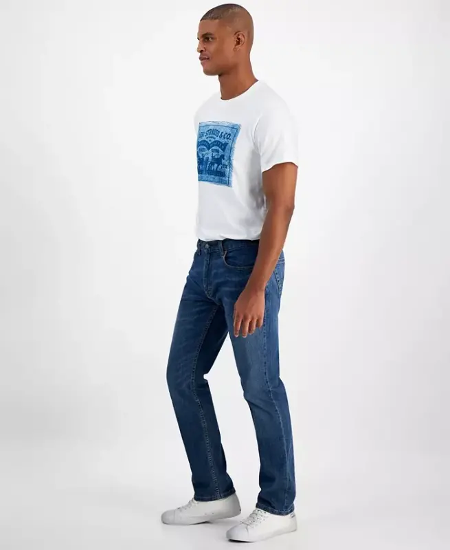 Men's 559 Relaxed Straight-Fit Stretch Jeans - Steely Blue - 3