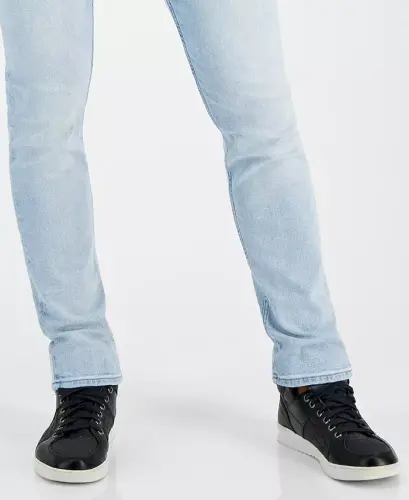 Men's Light-Wash Slim Tapered Fit Jeans-Pitch Wash - 6