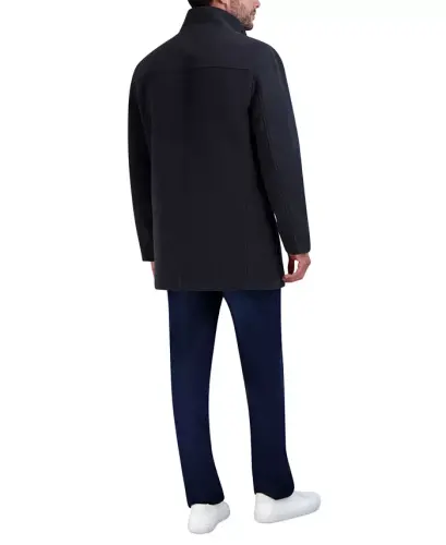 Men's Heavy Plush Car Coat - Charcoal - 2