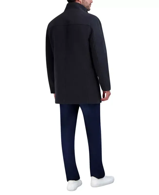 Men's Heavy Plush Car Coat - Charcoal - 2