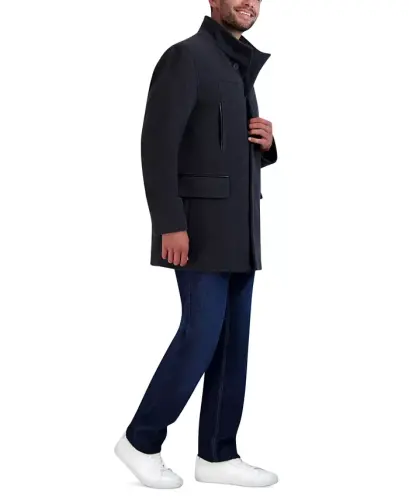 Men's Heavy Plush Car Coat - Charcoal - 3