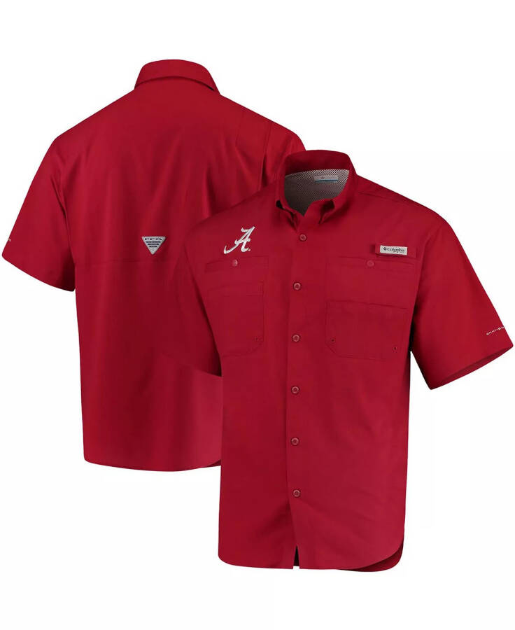 Erkek Alabama Crimson Tide PFG Tamiami Gömleği Kızıl - 2