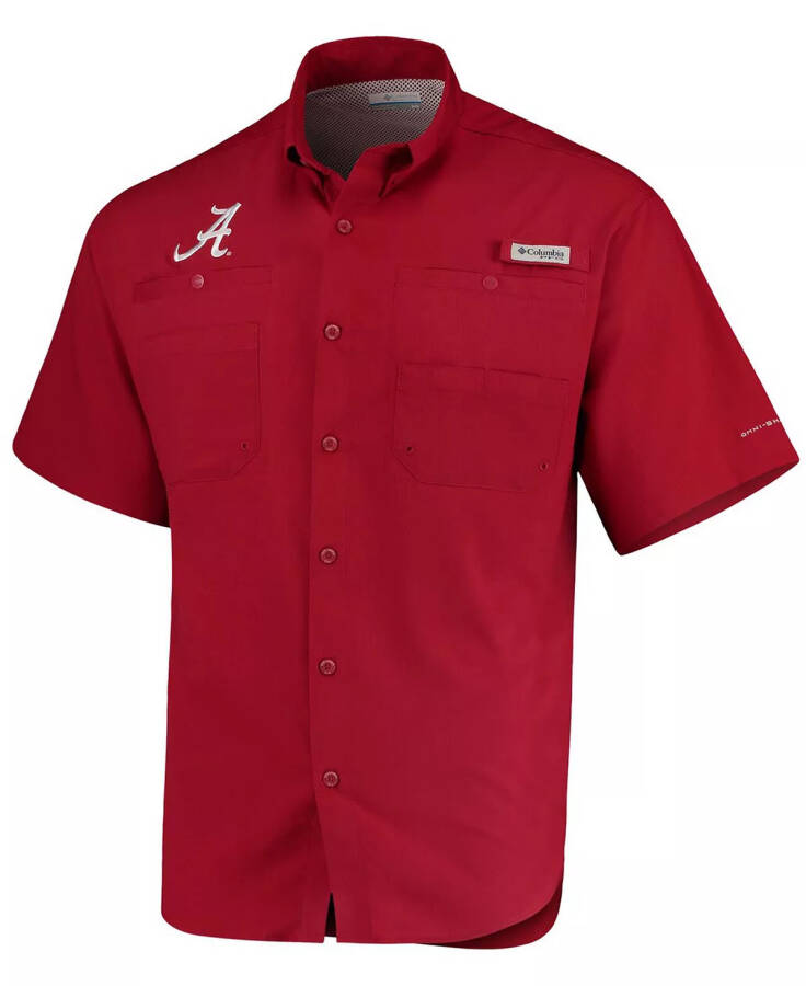 Erkek Alabama Crimson Tide PFG Tamiami Gömleği Kızıl - 3