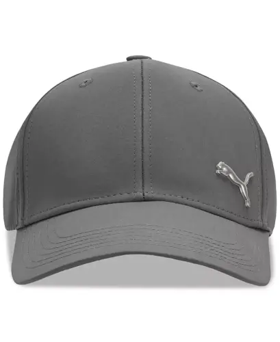 Men's Alloy Solid Color Cat Logo Stretch Fit Cap 