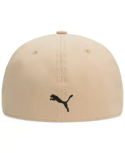 Men's Alloy Solid Color Cat Logo Stretch Fit Cap-Khaki - PUMA (1)