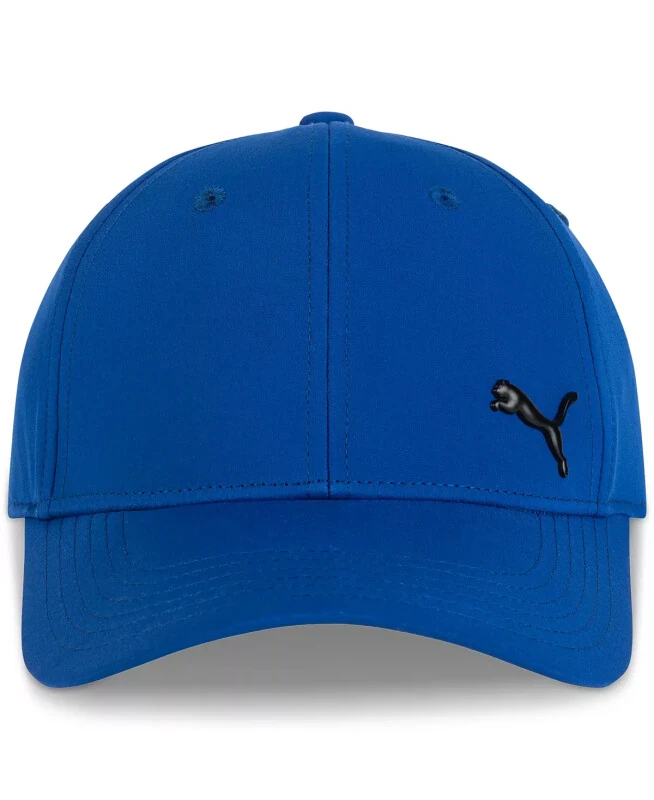 Men's Alloy Solid Color Cat Logo Stretch Fit Cap-Med Blue - PUMA