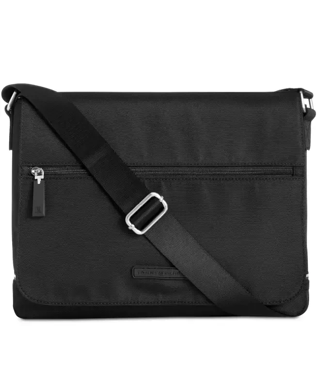 Men's Alexander Flap-Closure Messenger Bag-Black - Tommy Hilfiger