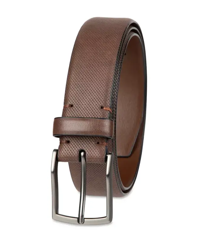 Men's AlfaTech Stretch Dress Belt - Dark Brown - 2