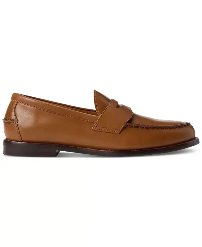 Men's Alston Leather Penny Loafers - Tan - 2