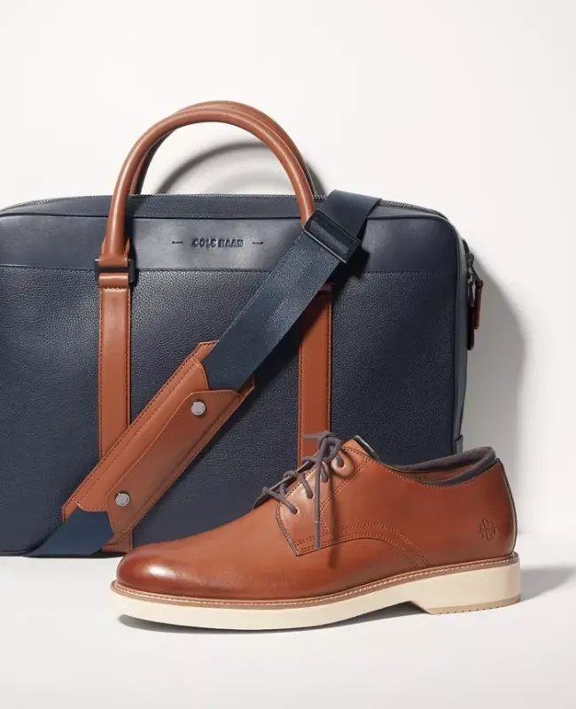 Men's American Classics Montrose Plain Toe Oxford Dress Shoe-Ch British Tan / Angora - 7