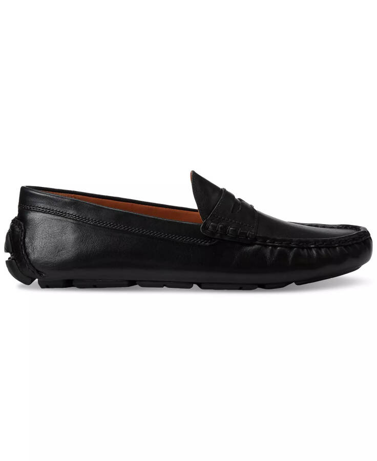 Erkek Anders Deri Penny Loafer Siyah - 2